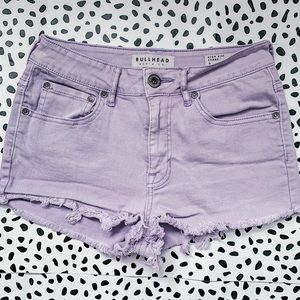 Pacsun Bullhead Denim Lilac Cutoff Shorts